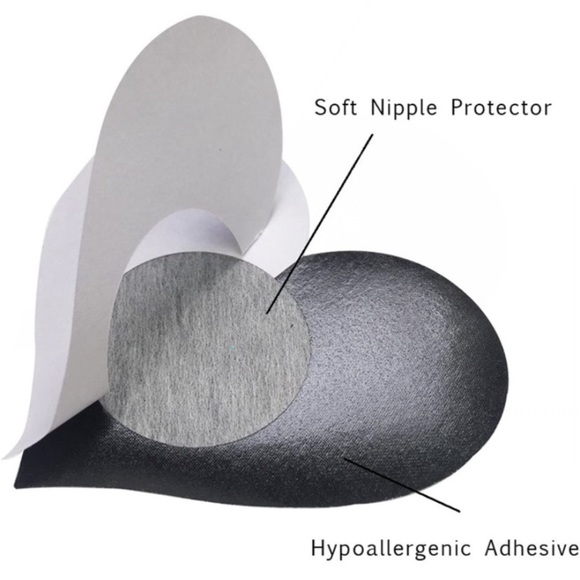 Red Lace Polka Dot Heart Breast Petal Pasties - Picture 8 of 8